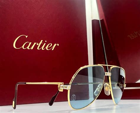 Vintage Occhiali Da Sole Cartier Louis Vendome Sunglasses 